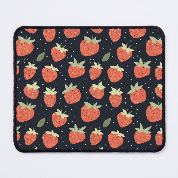 Item preview, Sweet Strawberries | Berry Seamless Pattern Black designed and sold by sundayclay.