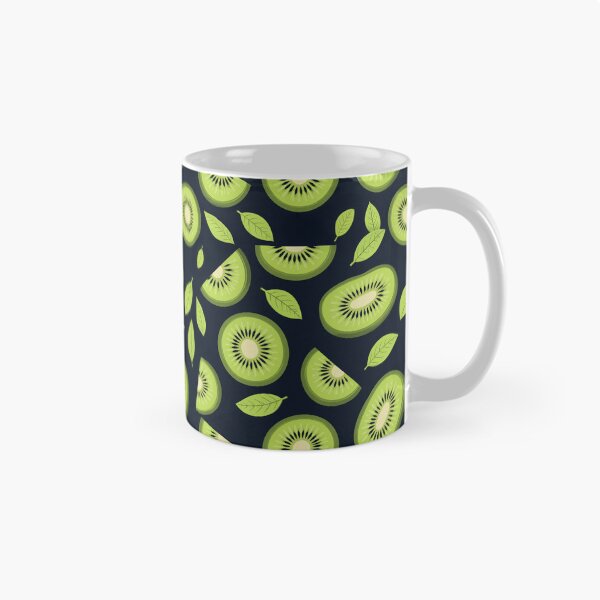 Item preview, Kiwi Kisses | Kiwi Fruit Seamless Pattern Black designed and sold by sundayclay.