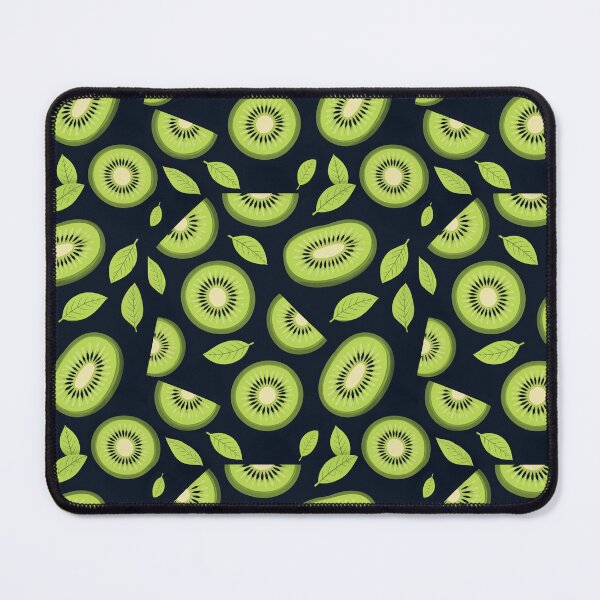 Item preview, Kiwi Kisses | Kiwi Fruit Seamless Pattern Black designed and sold by sundayclay.