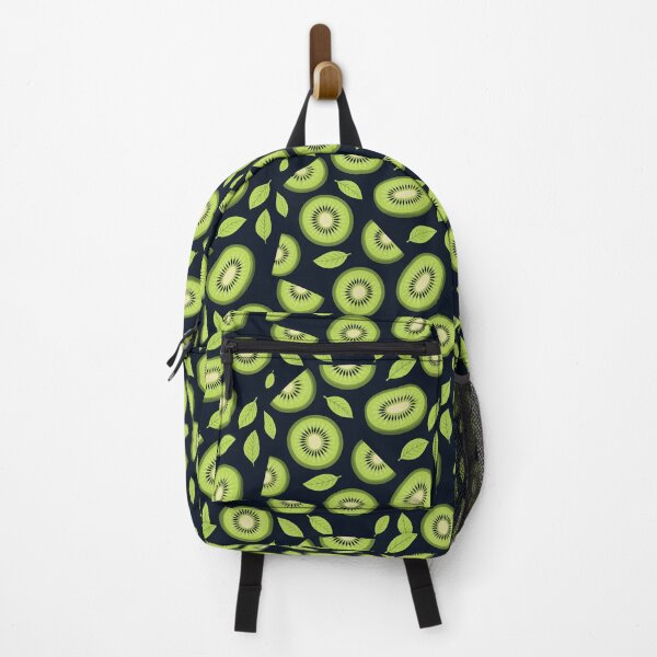 Item preview, Kiwi Kisses | Kiwi Fruit Seamless Pattern Black designed and sold by sundayclay.