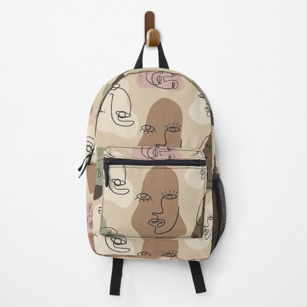 Item preview, Abstract Face Line Art Pattern – Neutral Aesthetic designed and sold by Barelythere2324.