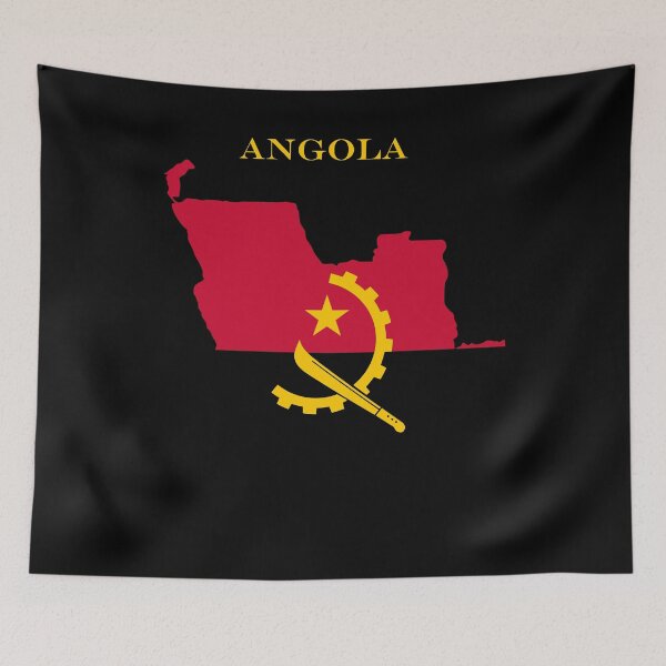 Item preview, Angola Map Flag Silhouette Angolan Pride Gift designed and sold by NTGUILTY.
