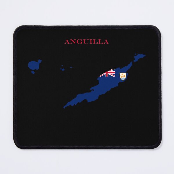 Item preview, Anguilla Map Flag Silhouette Heritage Gift designed and sold by NTGUILTY.