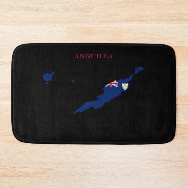 Item preview, Anguilla Map Flag Silhouette Heritage Gift designed and sold by NTGUILTY.