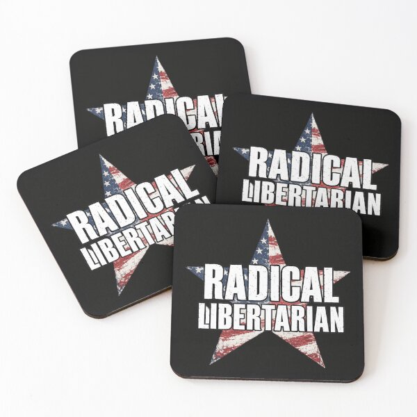 Item preview, Radical Libertarian American Flag Star designed and sold by MaxLevelMerch.