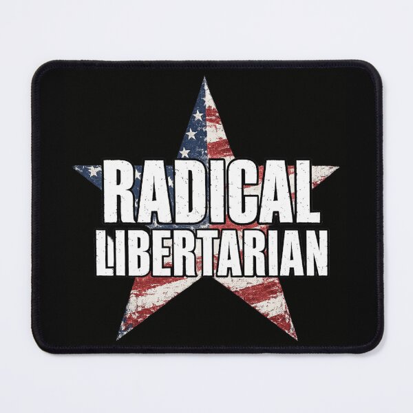 Item preview, Radical Libertarian American Flag Star designed and sold by MaxLevelMerch.