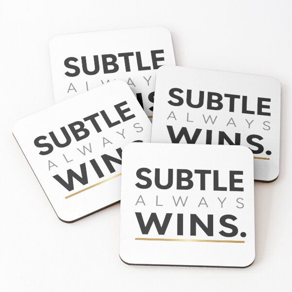 Item preview, Subtle Always Wins – Quiet Luxury Minimalist Quote designed and sold by the-dovlat.