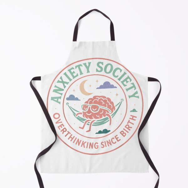 Item preview, Anxiety Society Overthinking Since Birth T-Shirt designed and sold by gidget-gadget.