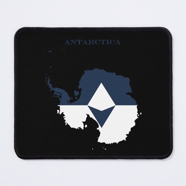 Item preview, Antarctica Map Flag Silhouette Expedition Heritage Gift designed and sold by NTGUILTY.