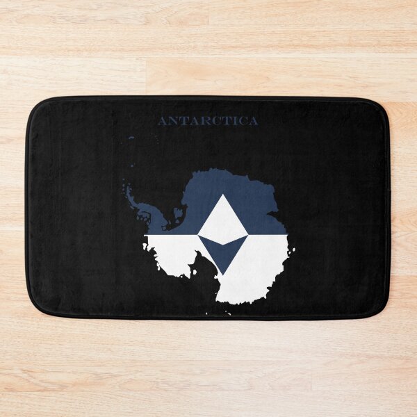 Item preview, Antarctica Map Flag Silhouette Expedition Heritage Gift designed and sold by NTGUILTY.