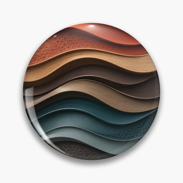 Item preview, Earth & Teal Wave Pattern  designed and sold by Bellassi.