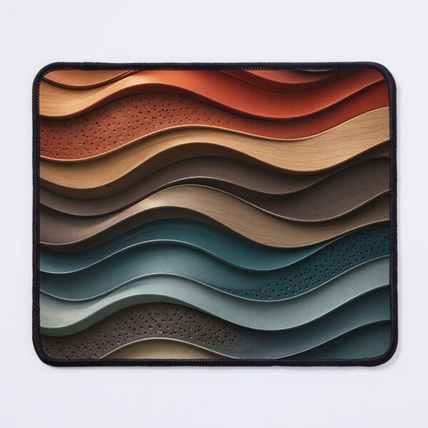 Item preview, Earth & Teal Wave Pattern designed and sold by Bellassi.