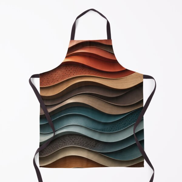Item preview, Earth & Teal Wave Pattern designed and sold by Bellassi.