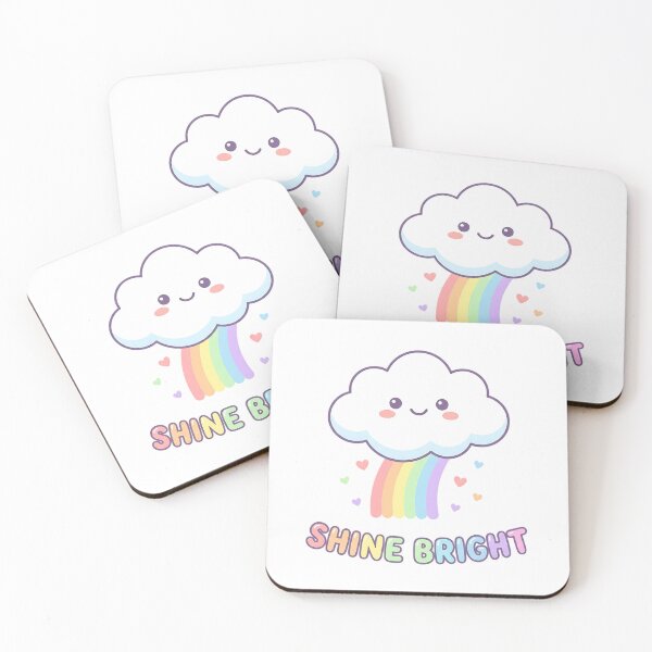 Item preview, Kawaii Rainbow Cloud Shine Bright Pastel Art designed and sold by LyoniHERA.
