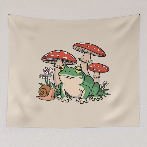 Item preview, Cute Frog Mushroom Shirt – Kawaii Frog Cottagecore Aesthetic Tee designed and sold by ZyxDes.