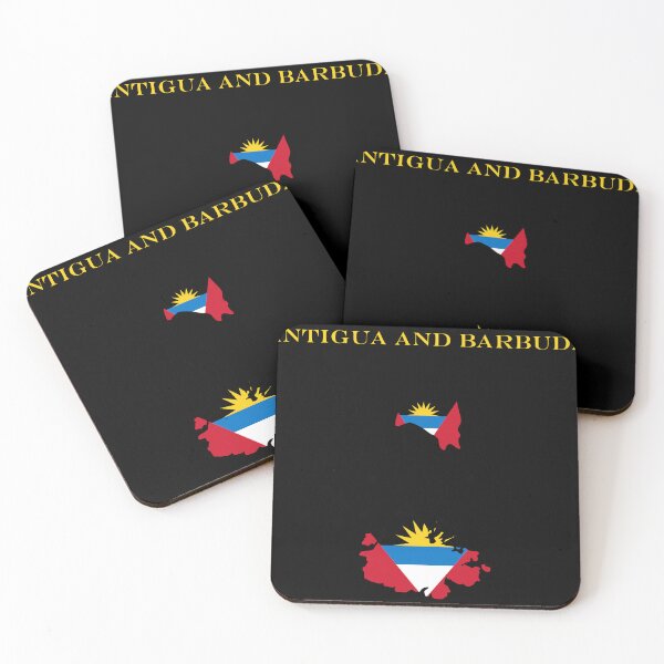 Item preview, Antigua and Barbuda Map Flag Silhouette Heritage Gift designed and sold by NTGUILTY.