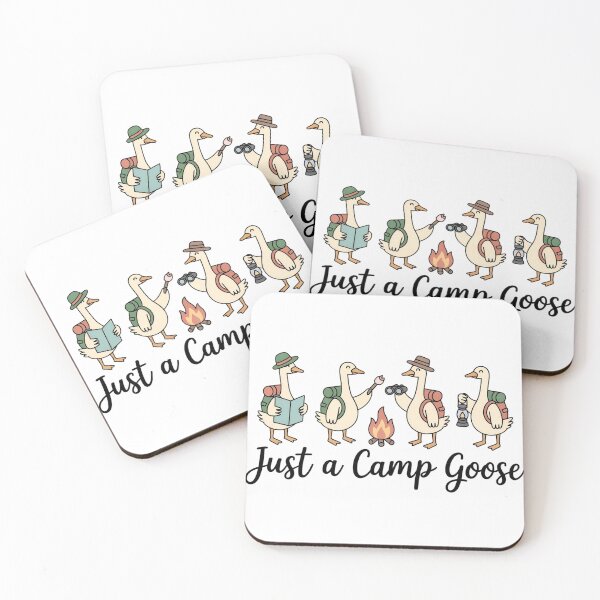 Item preview, Just a Camp Goose Typography Design - Retro Style Geese Camping Art with Vintage Vibes designed and sold by Picasfarmer.