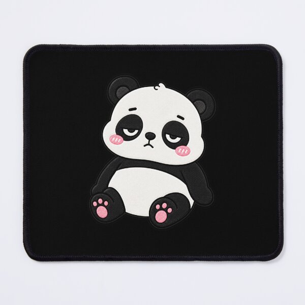 Item preview, Lazy Panda Sitting Cute Kawaii Cartoon Design designed and sold by ColorSplash123.