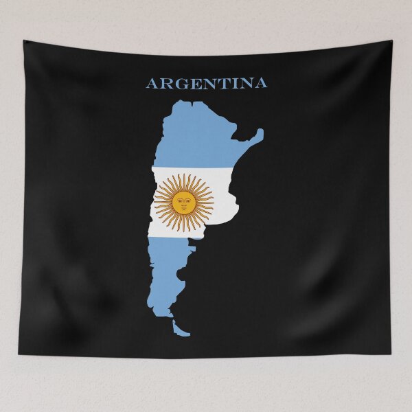 Item preview, Argentina Map Flag Silhouette Argentine Pride Gift designed and sold by NTGUILTY.