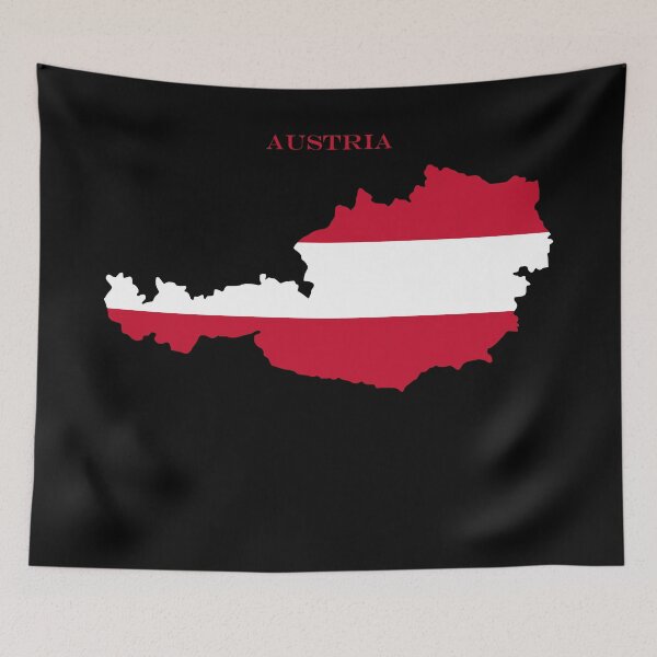Item preview, Austria Map Flag Silhouette Austrian Pride Gift designed and sold by NTGUILTY.