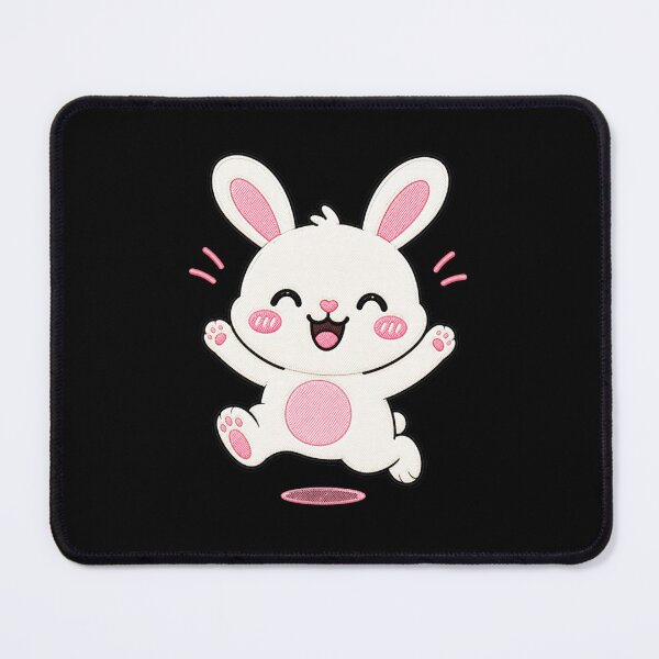 Item preview, Happy Bunny Jump Cute Kawaii Cartoon Design designed and sold by ColorSplash123.