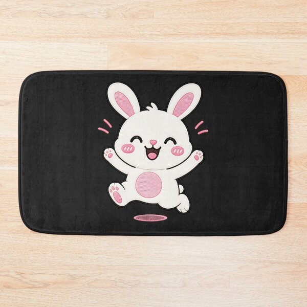 Item preview, Happy Bunny Jump Cute Kawaii Cartoon Design designed and sold by ColorSplash123.