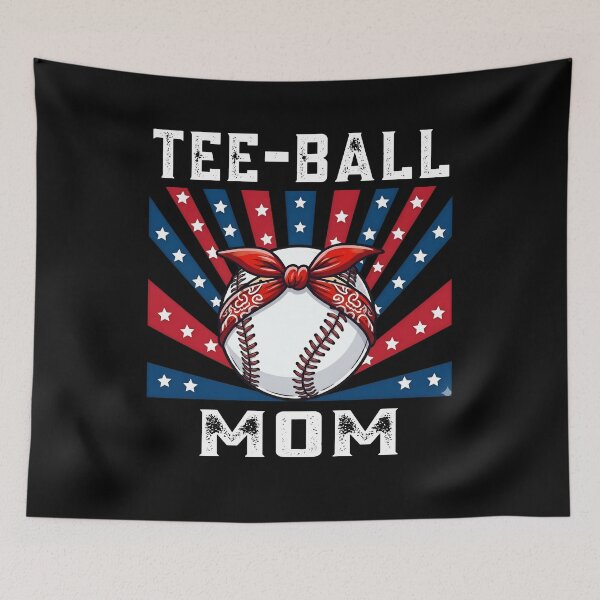 Item preview, Patriotic Tee Ball Mom Baseball Shirt designed and sold by LarryMBrown.
