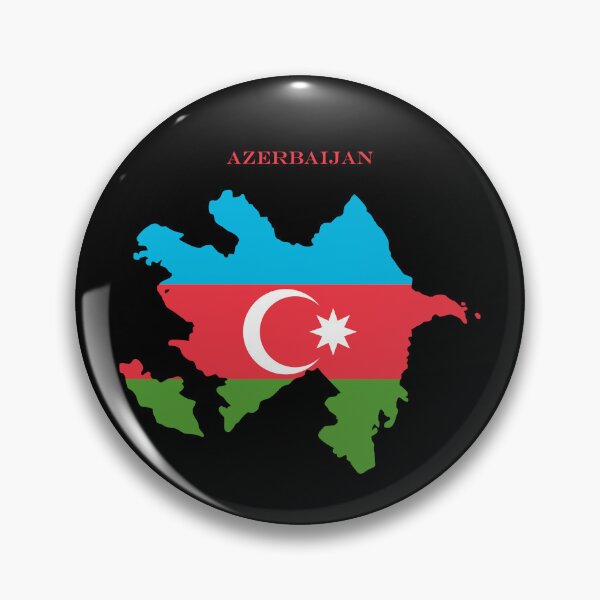 Item preview, Azerbaijan Map Flag Silhouette Azerbaijani Pride Gift designed and sold by NTGUILTY.