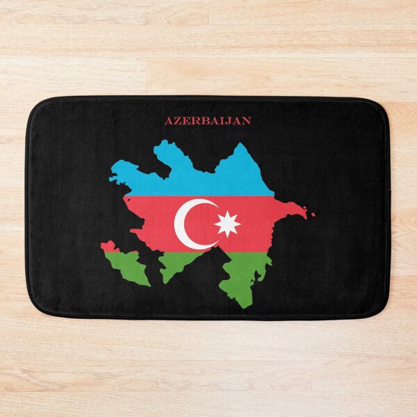 Item preview, Azerbaijan Map Flag Silhouette Azerbaijani Pride Gift designed and sold by NTGUILTY.