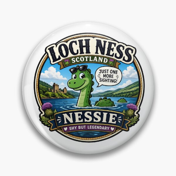 Item preview, Funny Loch Ness, Scotland - Nessie Monster designed and sold by Myra365Art.