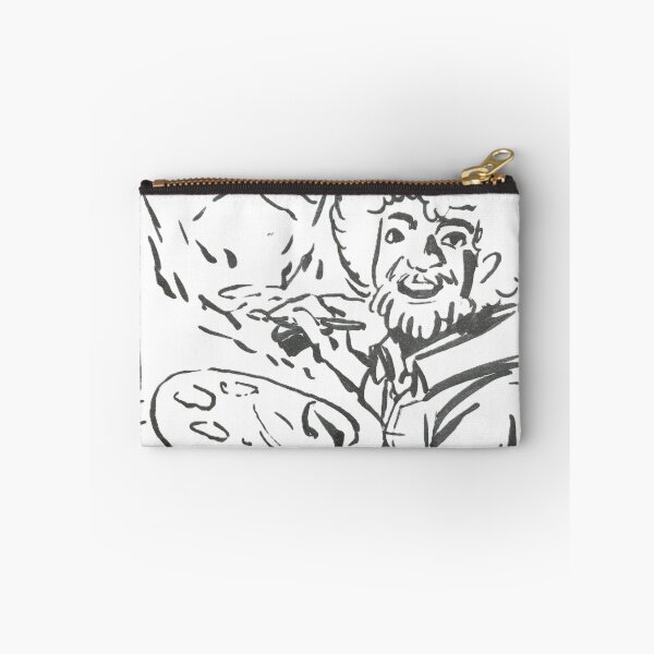 Item preview, Bob Ross Sketch prompt in black and white designed and sold by HBOriginalsArt.
