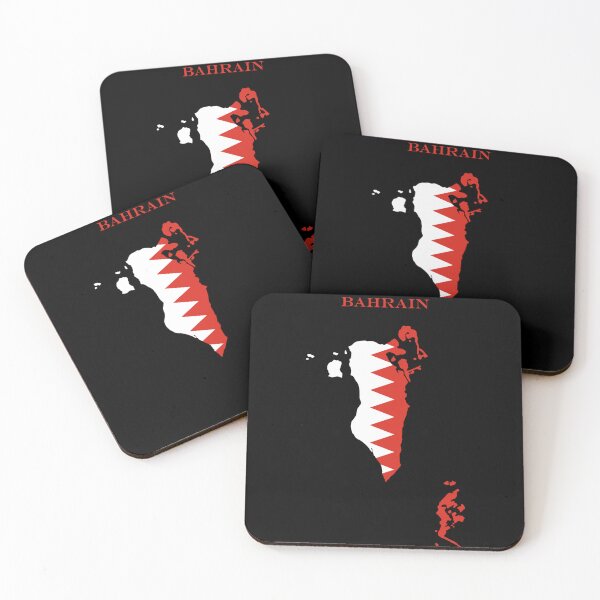 Item preview, Bahrain Map Flag Silhouette Bahraini Pride Gift designed and sold by NTGUILTY.