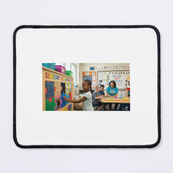 Item preview, *Inclusion In Action - SPED Teacher Sensory Classroom With Students Design* designed and sold by Petringo.