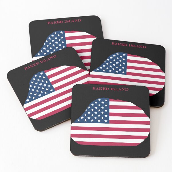 Item preview, Baker Island Map Flag Silhouette US Minor Outlying Islands Gift designed and sold by NTGUILTY.