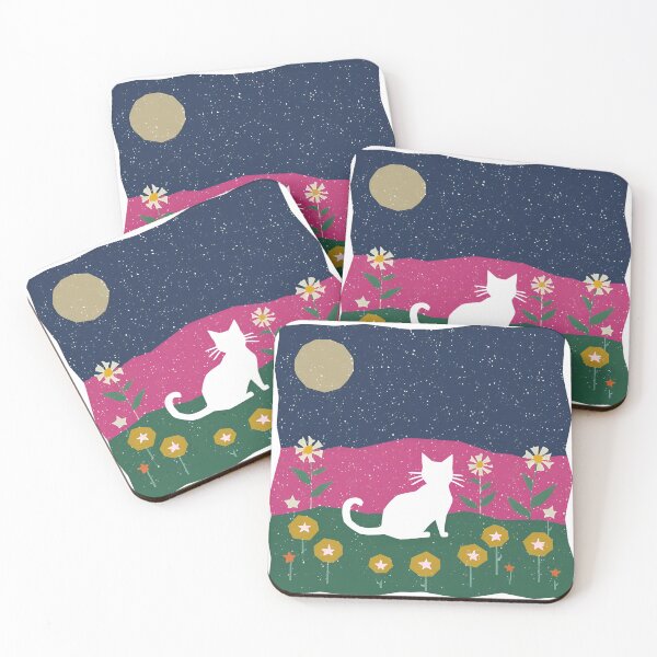 Item preview, Moonlit Garden Cat designed and sold by mellow-koko.