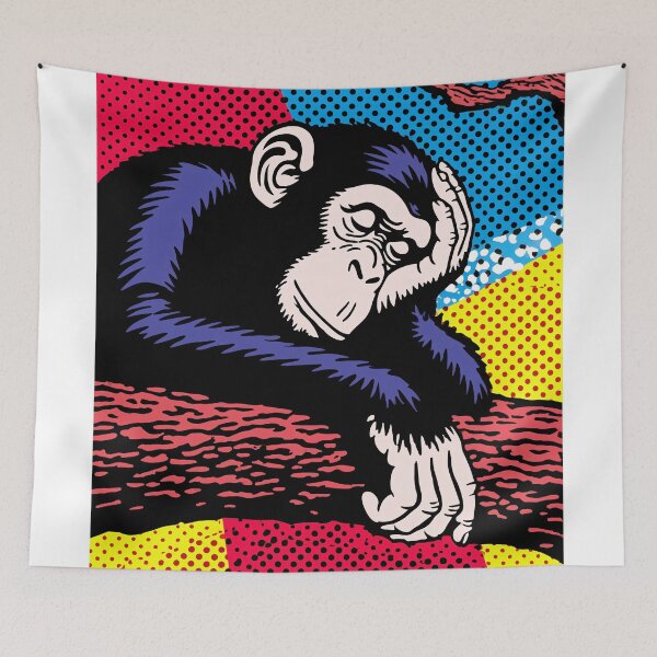 Item preview, Reflective Chimpanzee in Pop Art Style designed and sold by lautir.