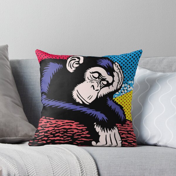Artikelvorschau, Nachdenklicher Schimpanse im Pop-Art-Stil entworfen und verkauft von lautir.