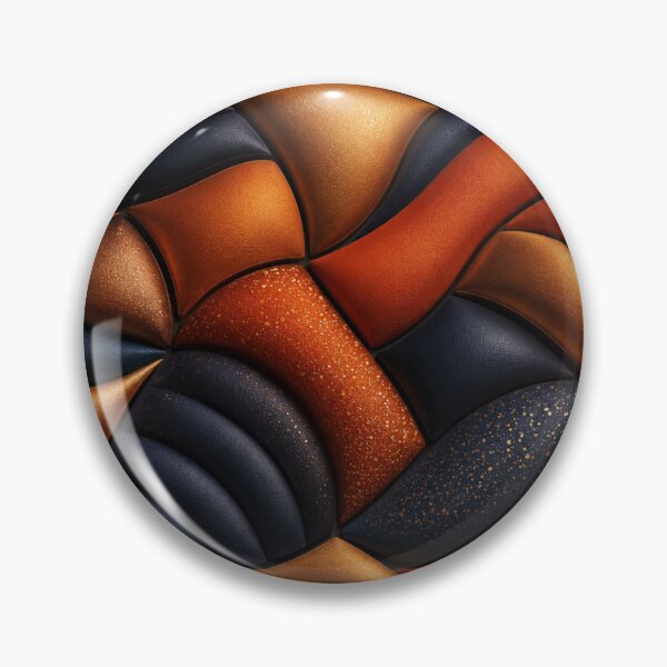 Item preview, Burnt Orange & Navy Inflated Abstract designed and sold by Bellassi.