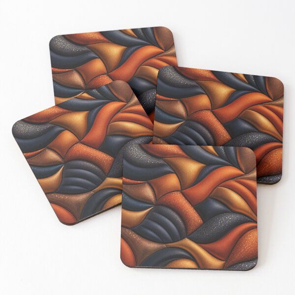 Item preview, Burnt Orange & Navy Inflated Abstract designed and sold by Bellassi.