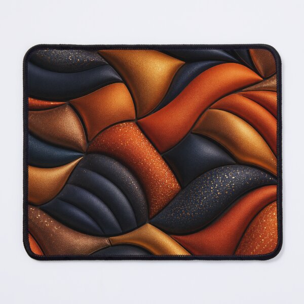 Item preview, Burnt Orange & Navy Inflated Abstract designed and sold by Bellassi.