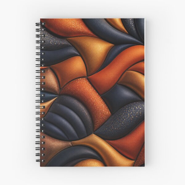 Item preview, Burnt Orange & Navy Inflated Abstract designed and sold by Bellassi.