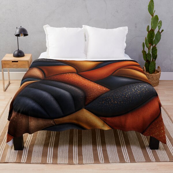 Item preview, Burnt Orange & Navy Inflated Abstract designed and sold by Bellassi.