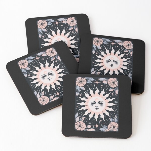 Item preview, Mystical Floral Celestial Sun Tarot designed and sold by Emegan Print Art.