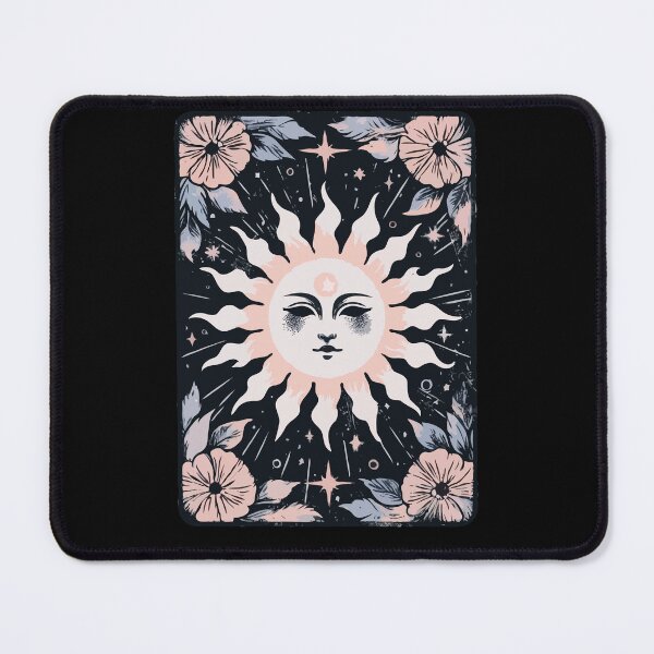 Item preview, Mystical Floral Celestial Sun Tarot designed and sold by Emegan Print Art.