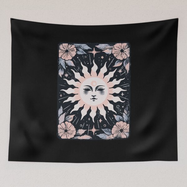 Item preview, Mystical Floral Celestial Sun Tarot designed and sold by Emegan Print Art.