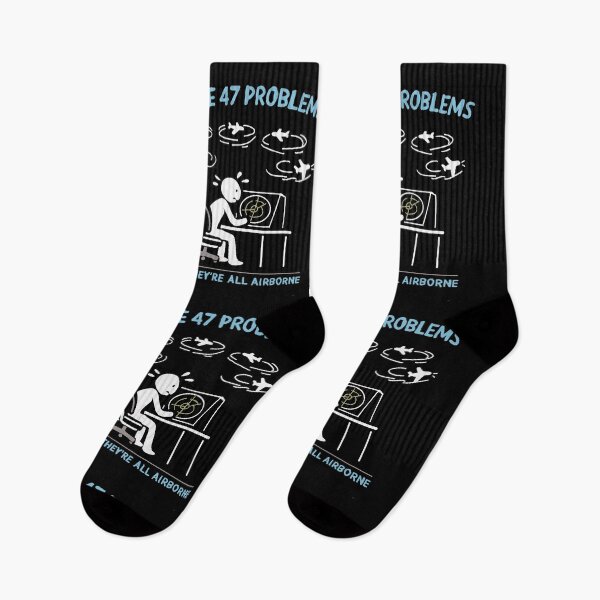 Item preview, I Have 47 Problems and They’re All Airborne – Funny Air Traffic Controller Gift designed and sold by Popstudio85.