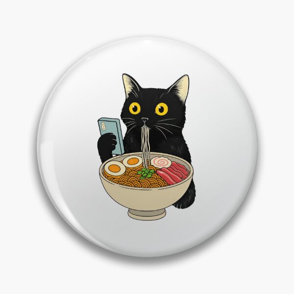 Item preview, Funny Cat Ramen  designed and sold by AtanacioBridget.