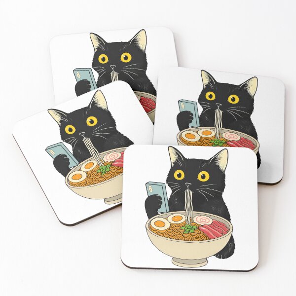 Item preview, Funny Cat Ramen  designed and sold by AtanacioBridget.