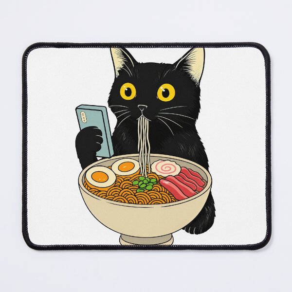 Item preview, Funny Cat Ramen designed and sold by AtanacioBridget.