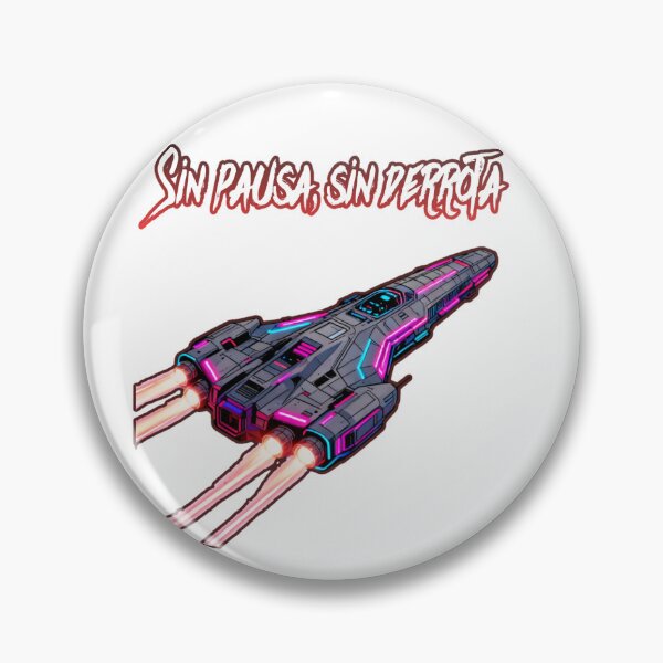 Item preview, “No Pause, No Defeat” Cyberpunk Spaceship – Futuristic Gamer Style designed and sold by Pixel Fauna.